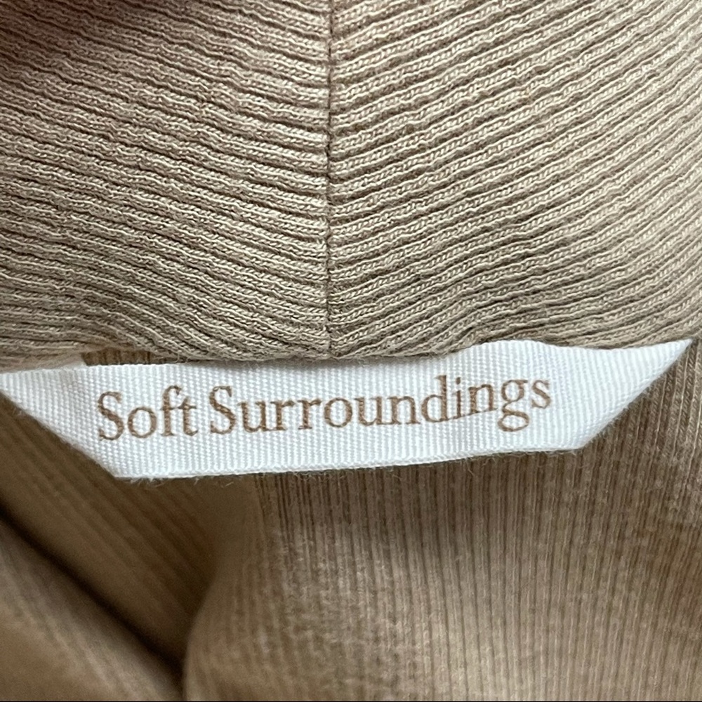 Soft Surroundings Top 1X Jacqueline Tunic Tan - Picture 4 of 7